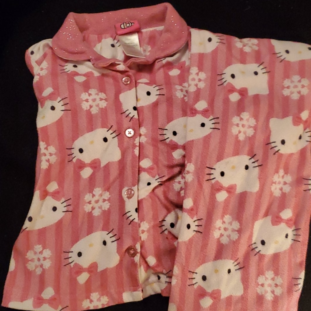 Hello Kitty Size 4T Girls 2 Piece Fleece Pajamas